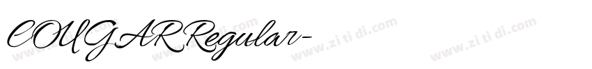 COUGAR Regular字体转换 COUGAR Regular字体转换